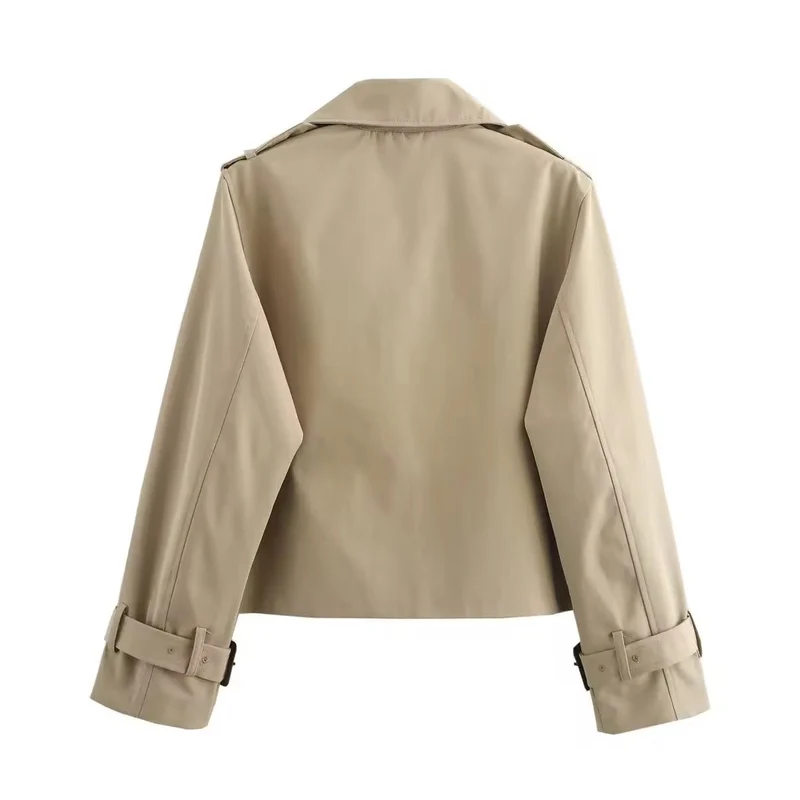Elena | Kurzer Zweireihiger Trenchcoat Mit Modernem Chic