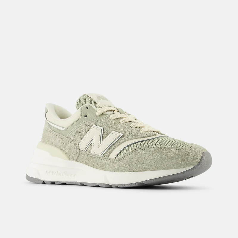 New Balance Unisex 997 Sneaker - Olivin / Leinen