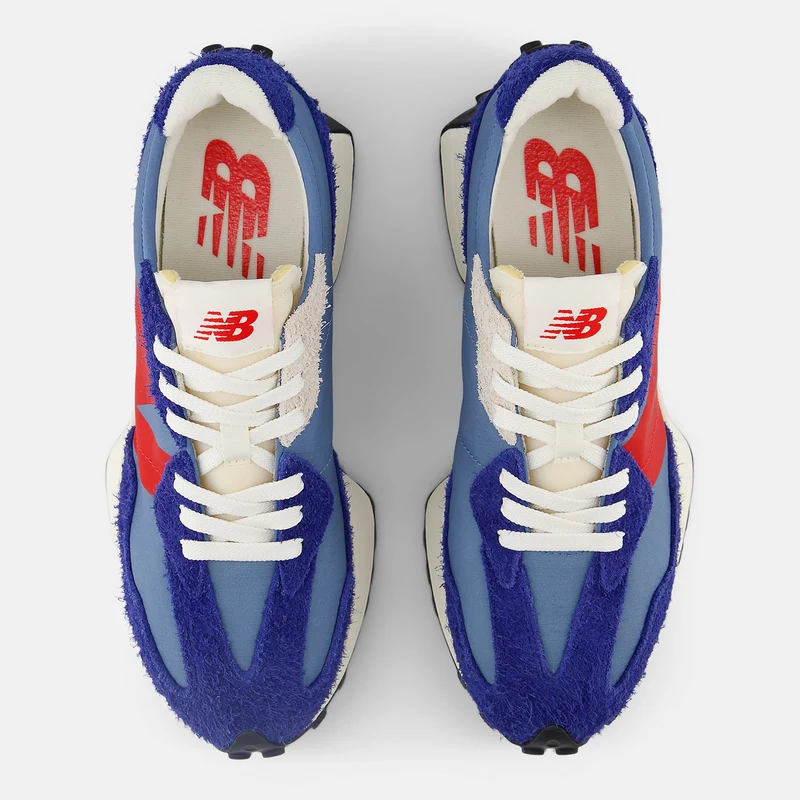 New Balance Unisex 327 Sneaker - Blaue Oase / Ingwer-Zitrone