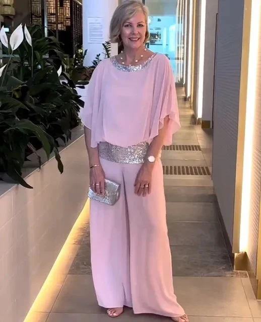 Katrin | Elegantes und Fließendes Zweiteiliges Set mit Wide-Leg-Hose