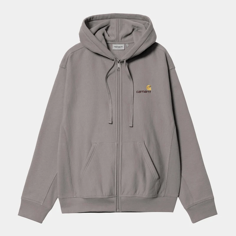Carhartt WIP Herren American Script Kapuzenjacke mit Reißverschluss vorne – Yosemite