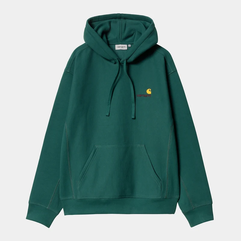 Carhartt WIP Herren American Script Hoodie - Malachit