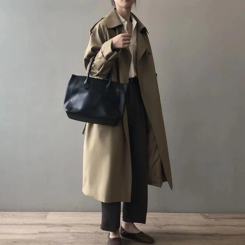 Amara | Wasserabweisender Langer Trenchcoat Mit Klassischer Eleganz