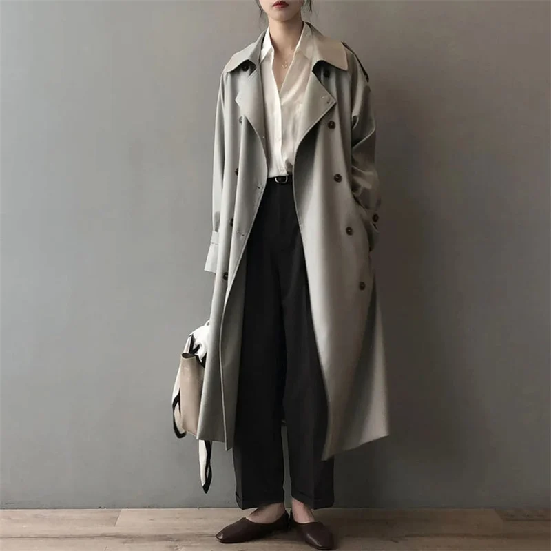 Amara | Wasserabweisender Langer Trenchcoat Mit Klassischer Eleganz
