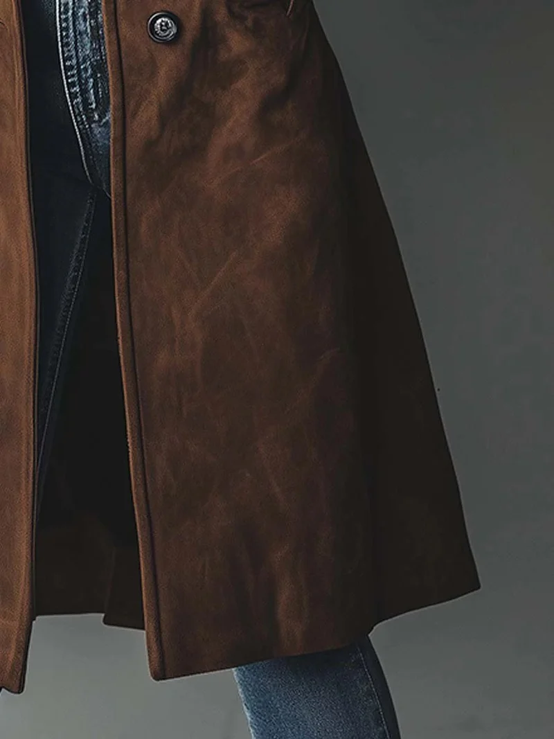 Charlie | Langer Zweireihiger Trenchcoat Mit Zeitloser Eleganz