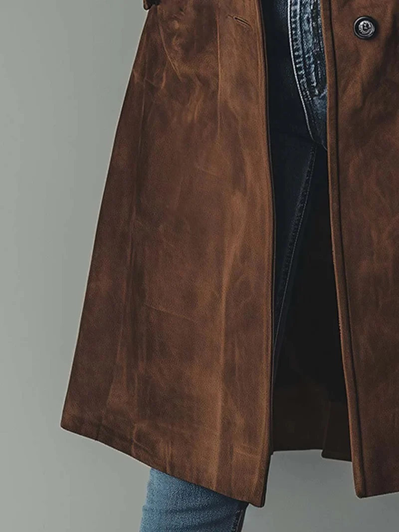 Charlie | Langer Zweireihiger Trenchcoat Mit Zeitloser Eleganz
