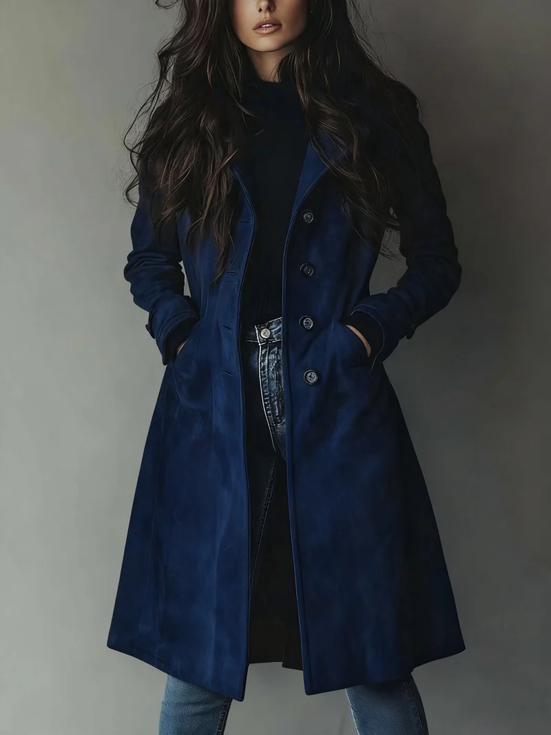 Charlie | Langer Zweireihiger Trenchcoat Mit Zeitloser Eleganz