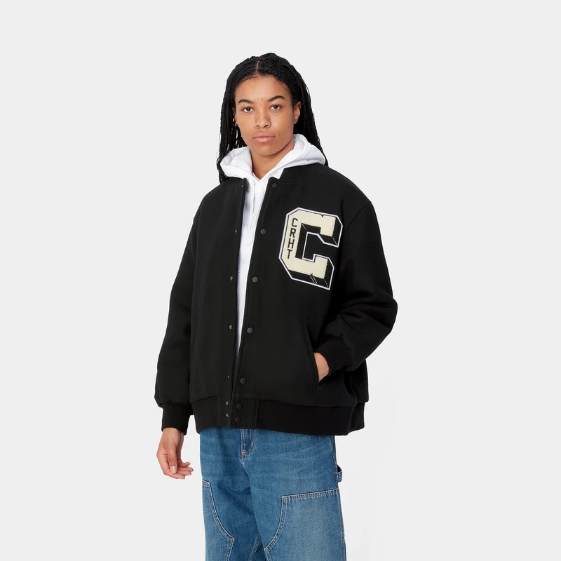 Carhartt WIP Bomberjacke „Brown Ducks“ für Damen - Schwarz