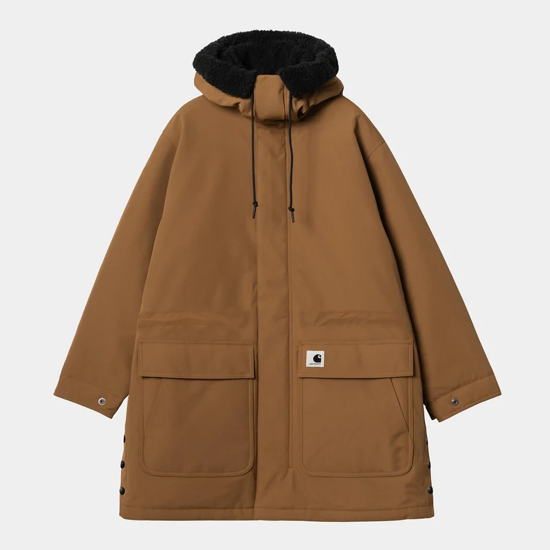 Carhartt WIP Clarton Parkajacke für Damen - Hamilton Brown