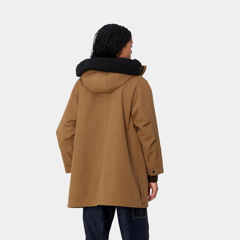 Carhartt WIP Clarton Parkajacke für Damen - Hamilton Brown