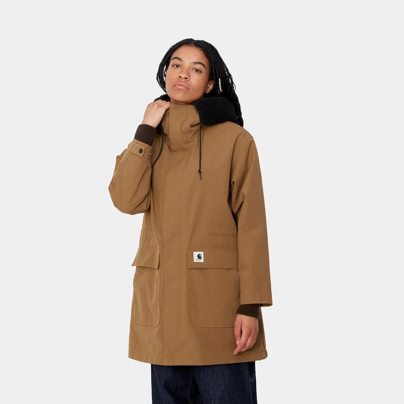Carhartt WIP Clarton Parkajacke für Damen - Hamilton Brown
