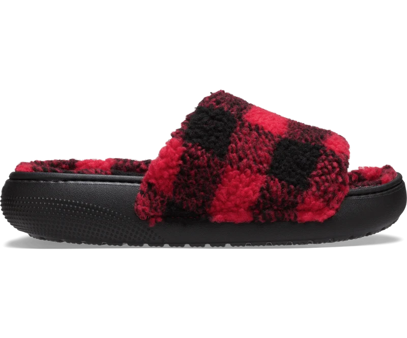 CROCS Klassische Unisex-Slipper mit Buffalo-Karomuster