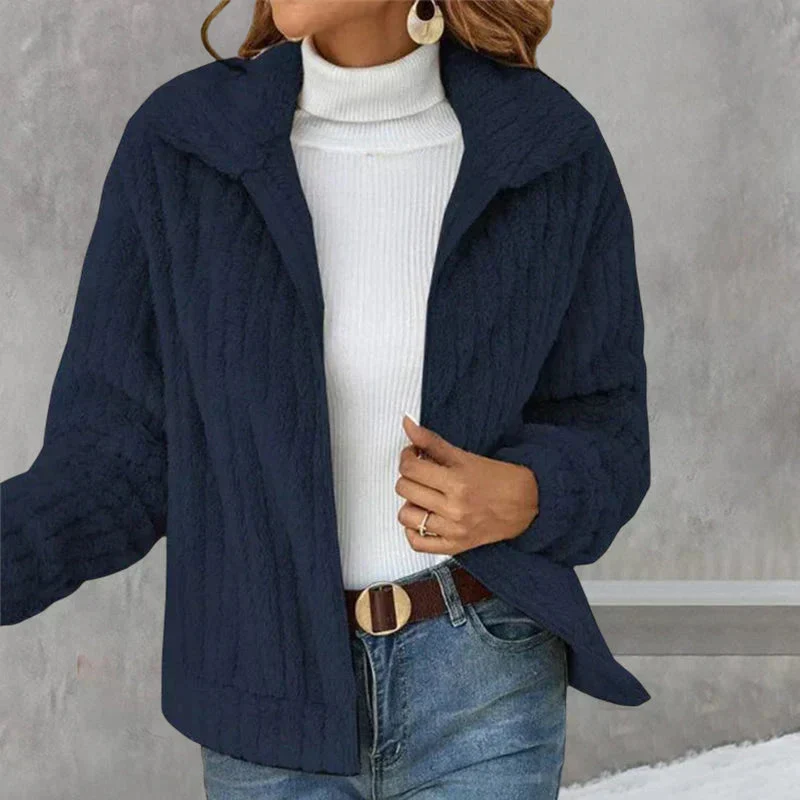Hannah | Kurze und Moderne Damen Strick-Strickjacke