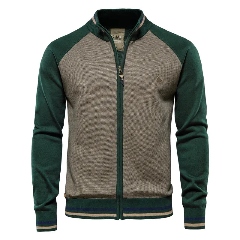 Lukas | Moderne und Elegante Herren Baumwoll Strickjacke