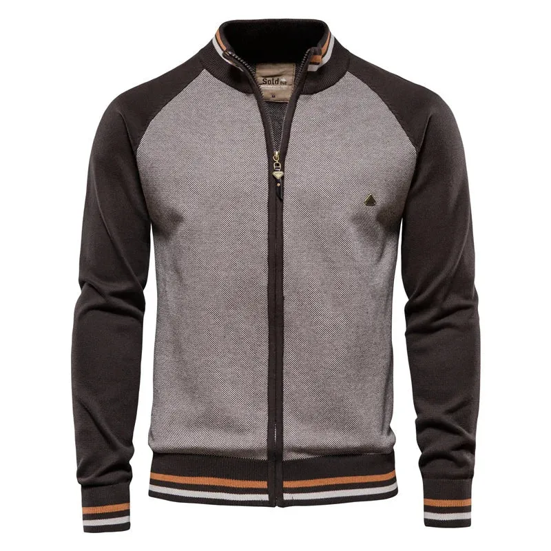 Lukas | Moderne und Elegante Herren Baumwoll Strickjacke