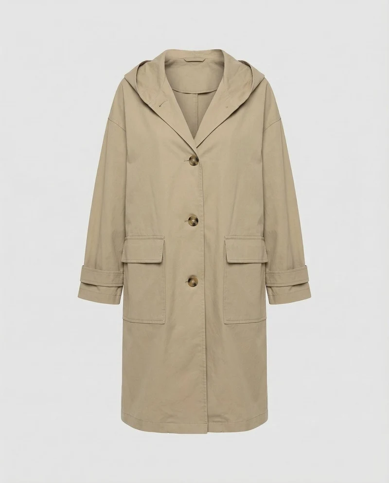 Charlie | Stilvoll Wasserdichter Trenchcoat mit Kapuze für Jedes Wetter