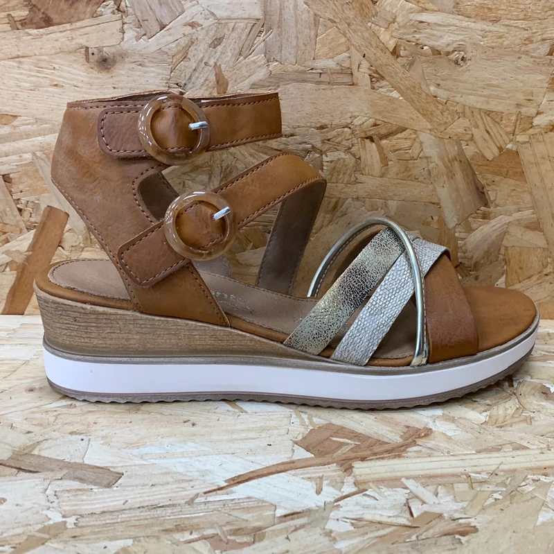 Remonte Sandalen mit Keilabsatz für Damen - Braun