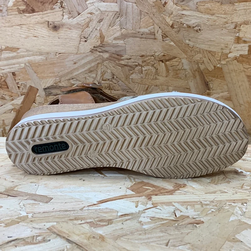 Remonte Sandalen mit Keilabsatz für Damen - Braun