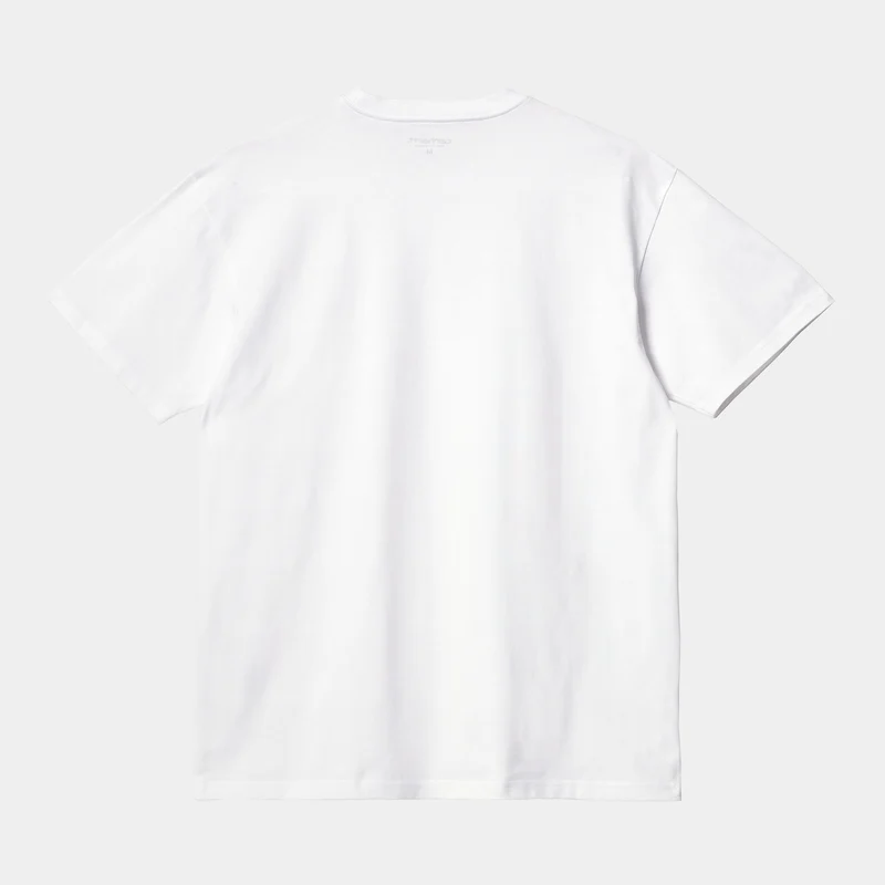 Carhartt WIP Herren Chase Kurzarm-T-Shirt – Weiß / Gold