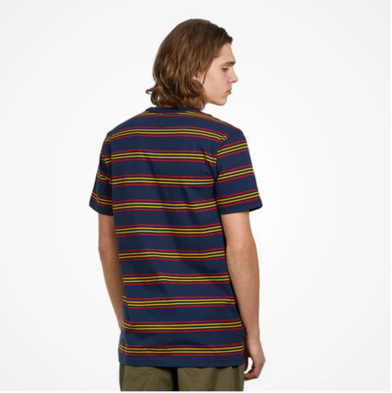 VANS Gestreiftes Herren-T-Shirt – Blau