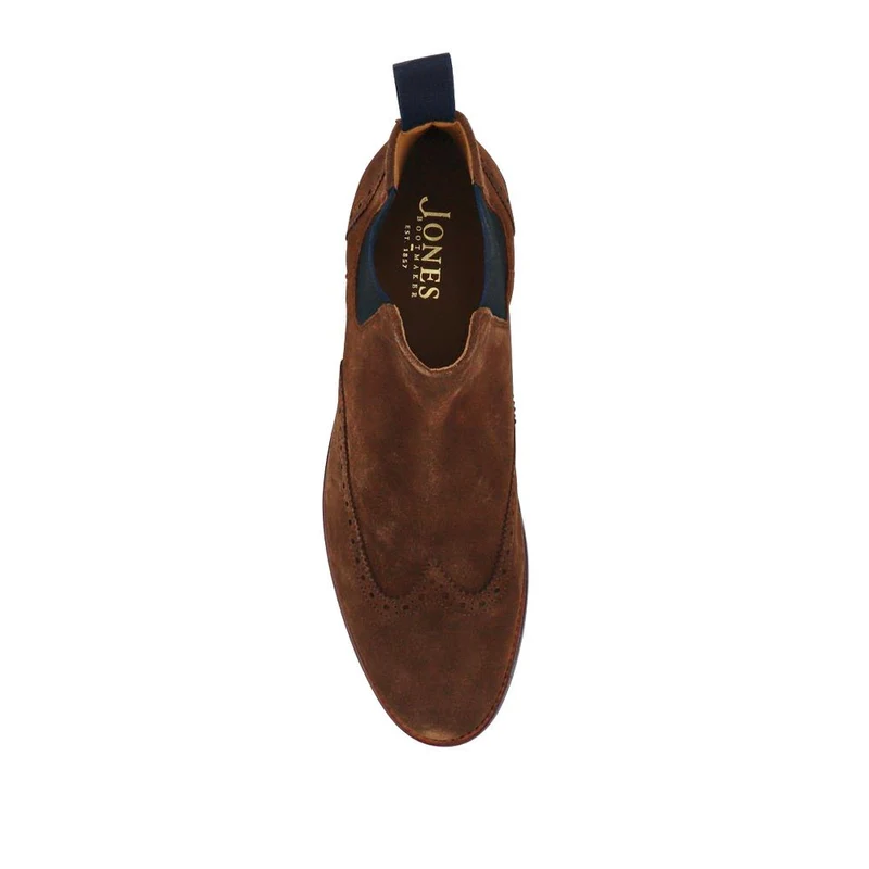 Barrett Goodyear Welted Leather Wingtip Boots - BARRETT / 327 962 - Brown Suede