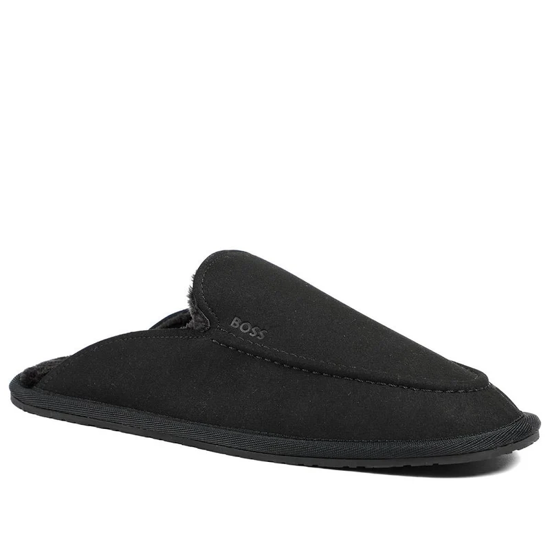 Hugo Boss Microfibre Slippers With Rubber Sole - HUGO42510 / 327 811