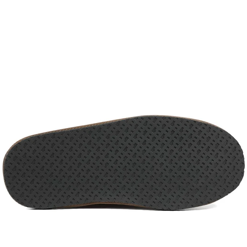 Boss Microfibre Slippers With Rubber Sole - HUGO42510 / 327 811 - Brown