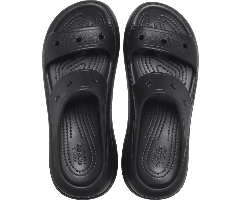 Crocs Unisex Classic Crush Sandale – Schwarz