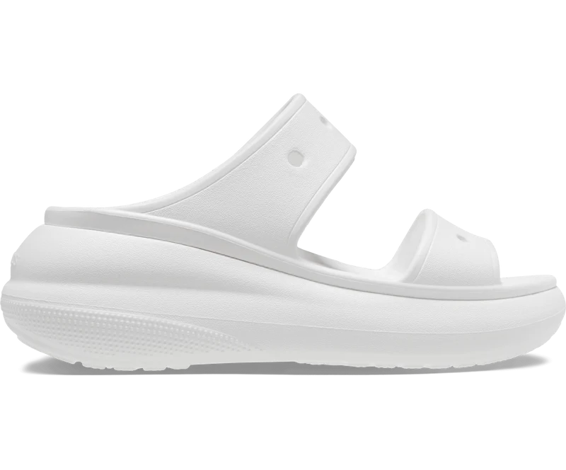 Crocs Unisex Classic Crush Sandale – Weiß