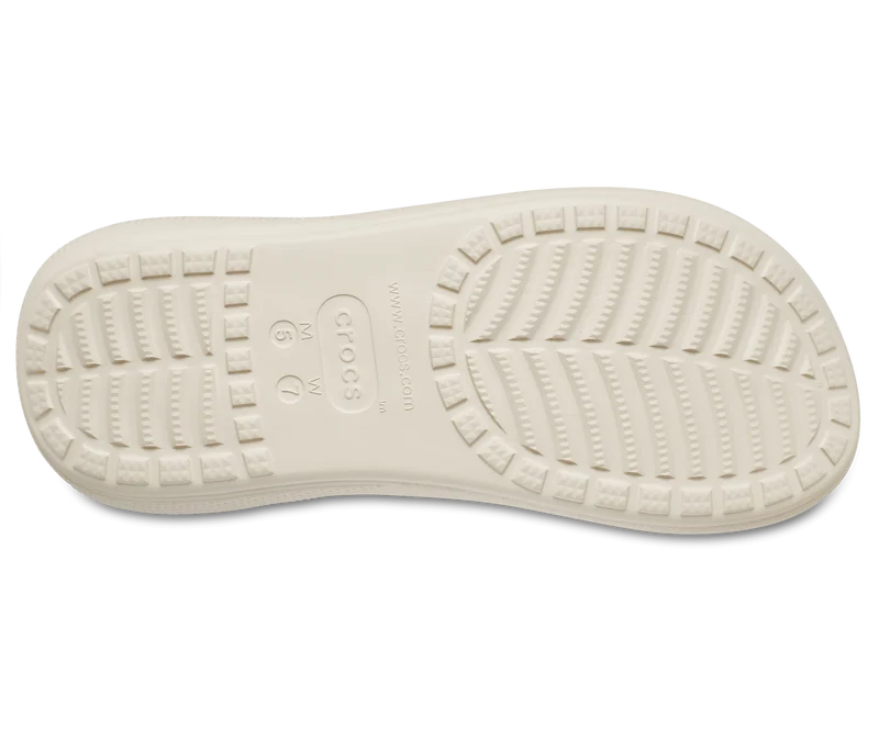 Crocs Unisex Classic Crush Sandale – Knochen