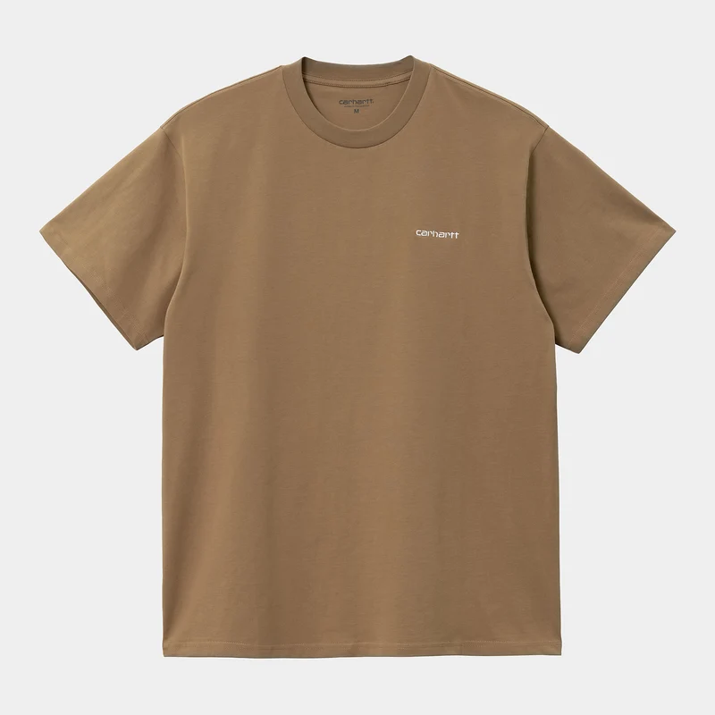 Carhartt WIP Herren-Kurzarm-T-Shirt mit Schriftzug-Stickerei – Buffalo