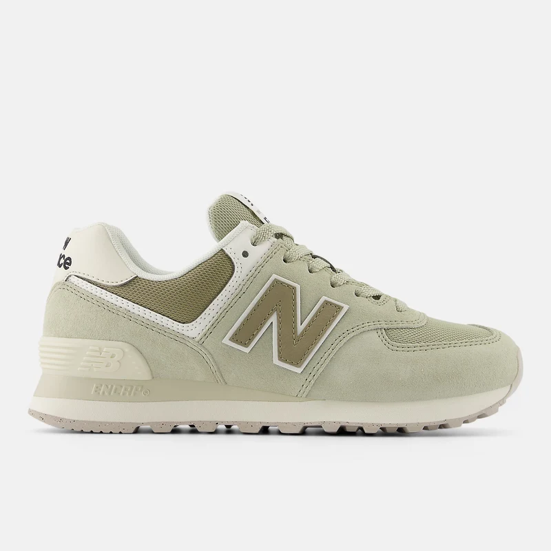 New Balance Damen 574 Fashion Sneakers - Olivin / Dunkles Steingut