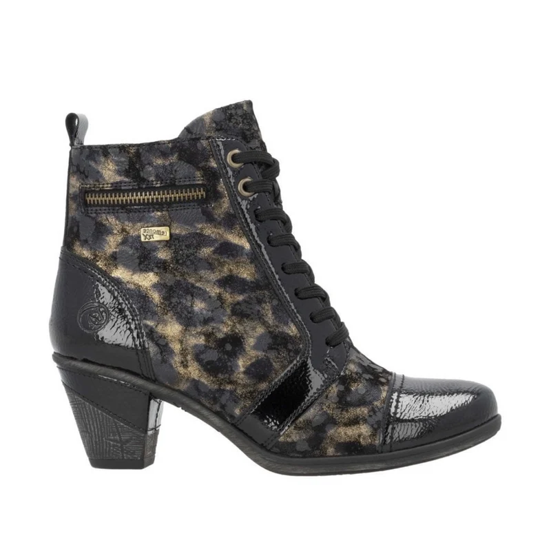 Remonte Stiefelette mit Absatz aus Wildleder für Damen - Schwarz