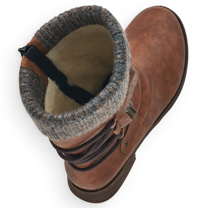 Remonte Wadenhohe Stiefel mit Fleecefutter für Damen - Braun