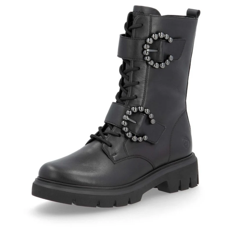Remonte Wadenhohe Stiefel mit Fleecefutter für Damen - Schwarz