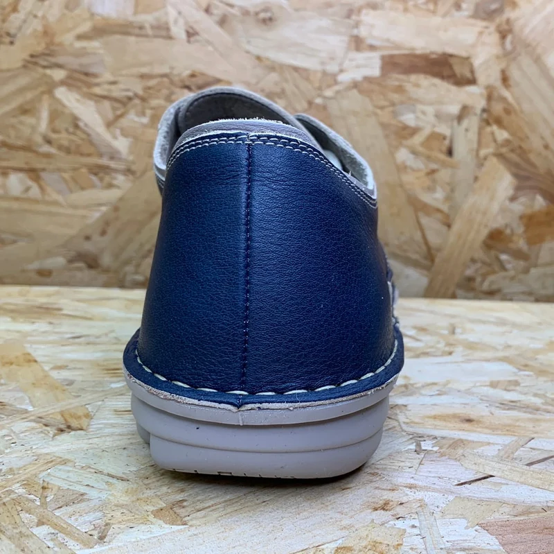 On Foot Herren-Lederschuhe – Marineblau
