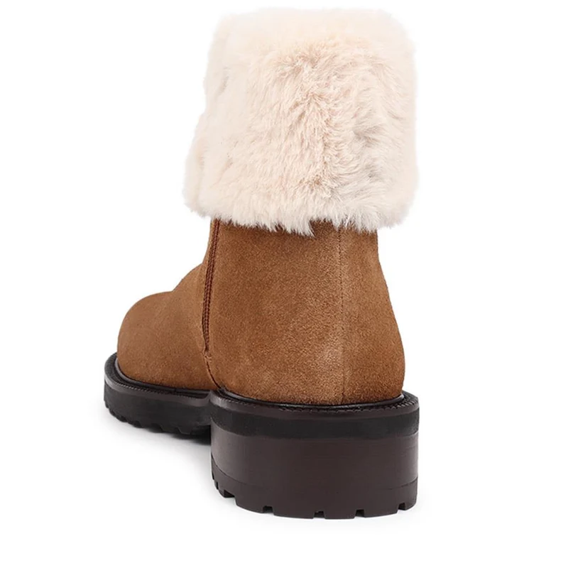 Manda Leather Ankle Boots - MANDA / 325 855 - Tan