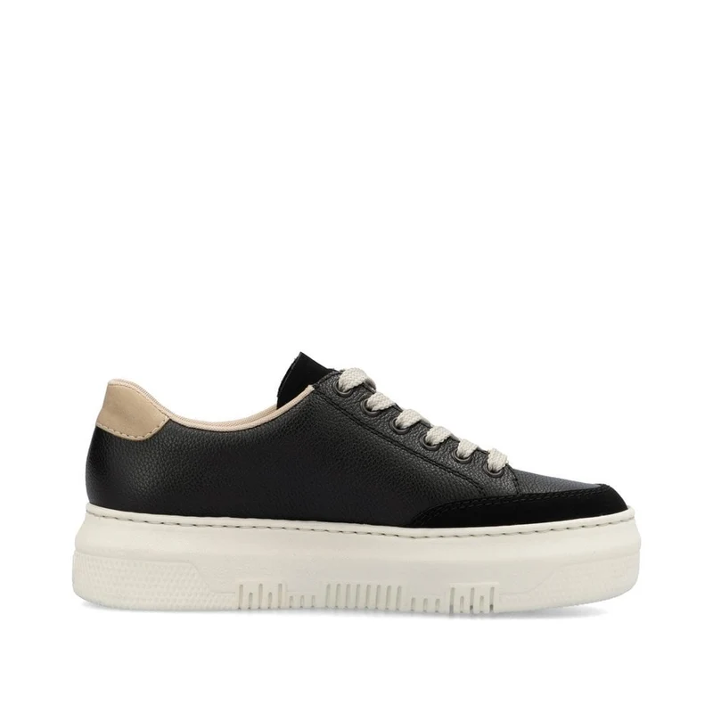 Rieker Plateau-Sneakers für Damen - Schwarz