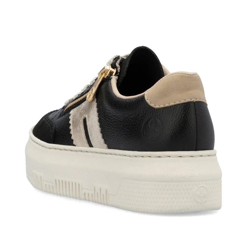 Rieker Plateau-Sneakers für Damen - Schwarz