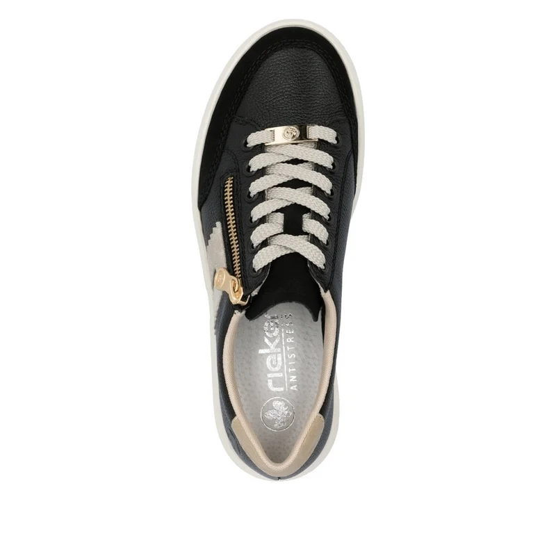 Rieker Plateau-Sneakers für Damen - Schwarz