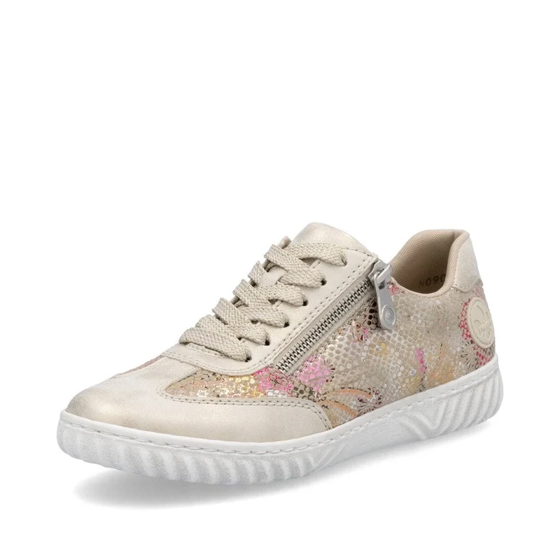 Rieker Sneakers mit Metallic-Print für Damen - Beige