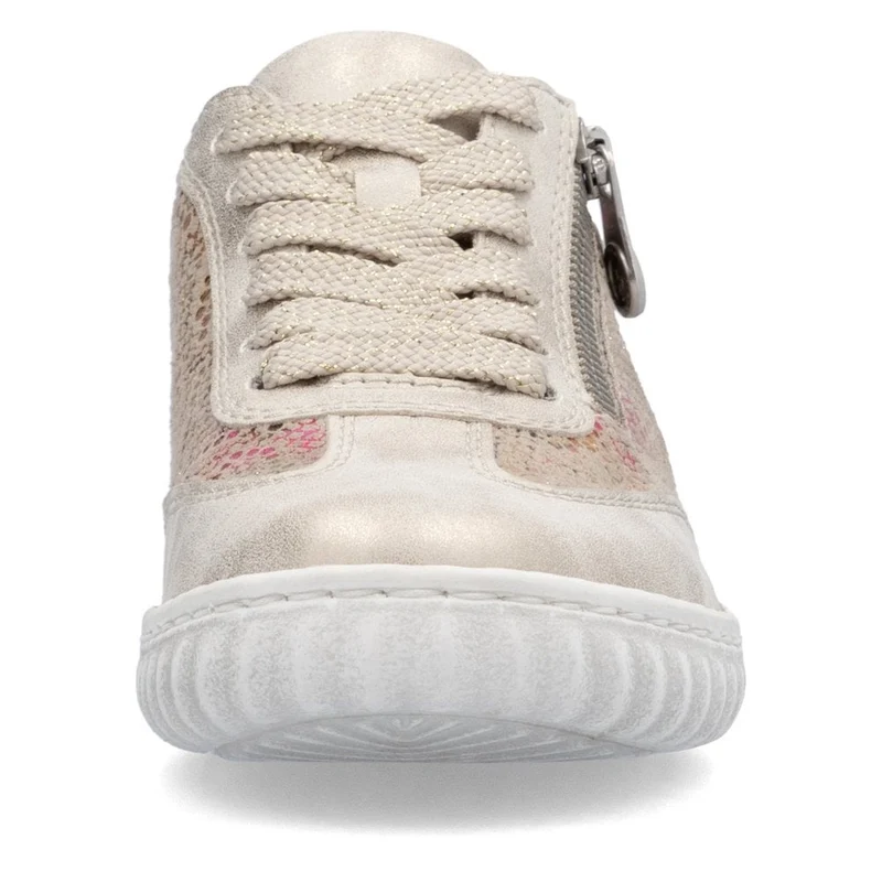 Rieker Sneakers mit Metallic-Print für Damen - Beige