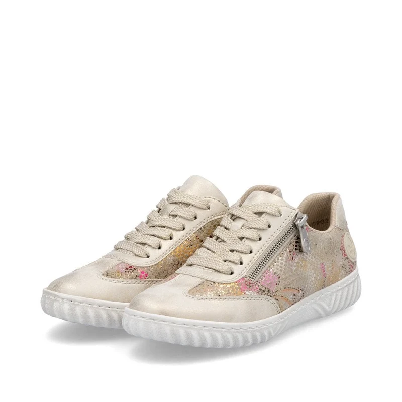 Rieker Sneakers mit Metallic-Print für Damen - Beige
