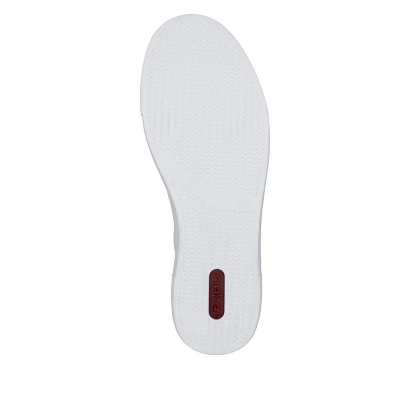 Rieker Plateau-Sneakers aus Leder für Damen - Weiß
