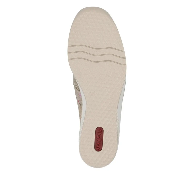 Rieker Slip-On-Sneakers für Damen mit Keilabsatz - Metallic