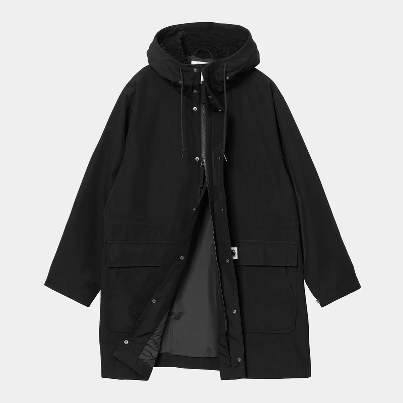 Carhartt WIP Clarton Parka für Damen - Schwarz