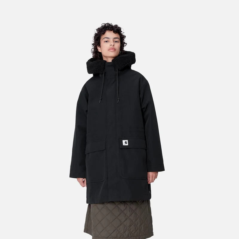 Carhartt WIP Clarton Parka für Damen - Schwarz