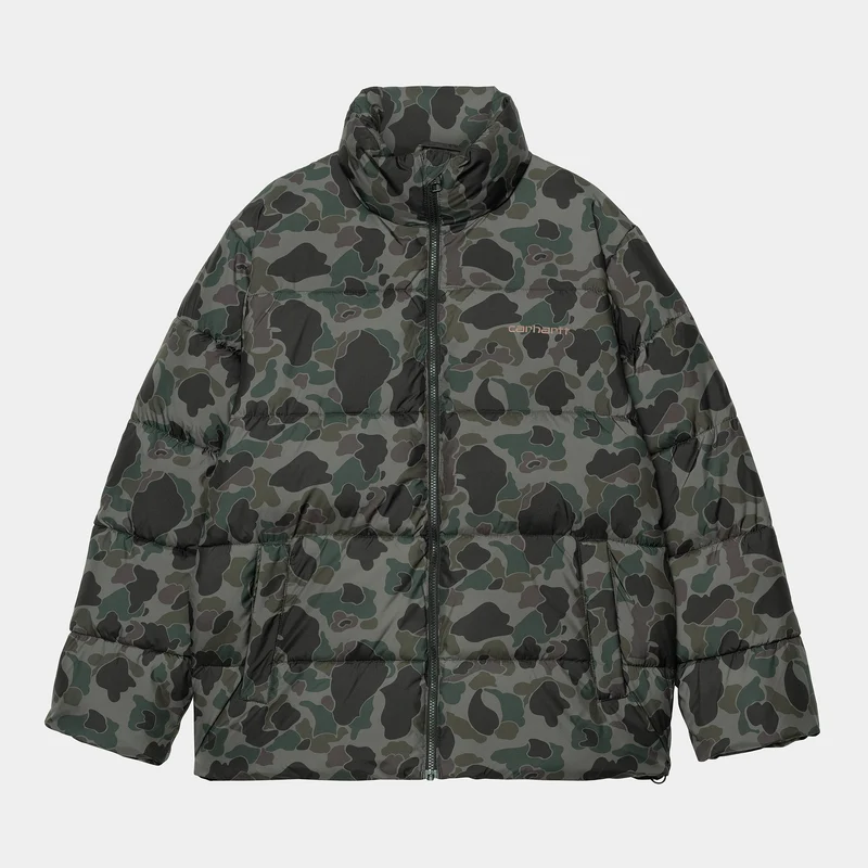 Carhartt WIP Herren Springfield Jacke - Camo Duck Grey