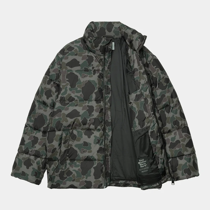 Carhartt WIP Herren Springfield Jacke - Camo Duck Grey
