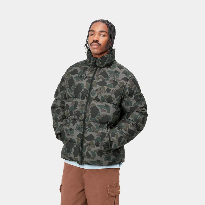 Carhartt WIP Herren Springfield Jacke - Camo Duck Grey